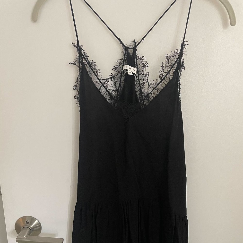 IRO Black Mini Lace A-Line Dress - Size 34 (US2)